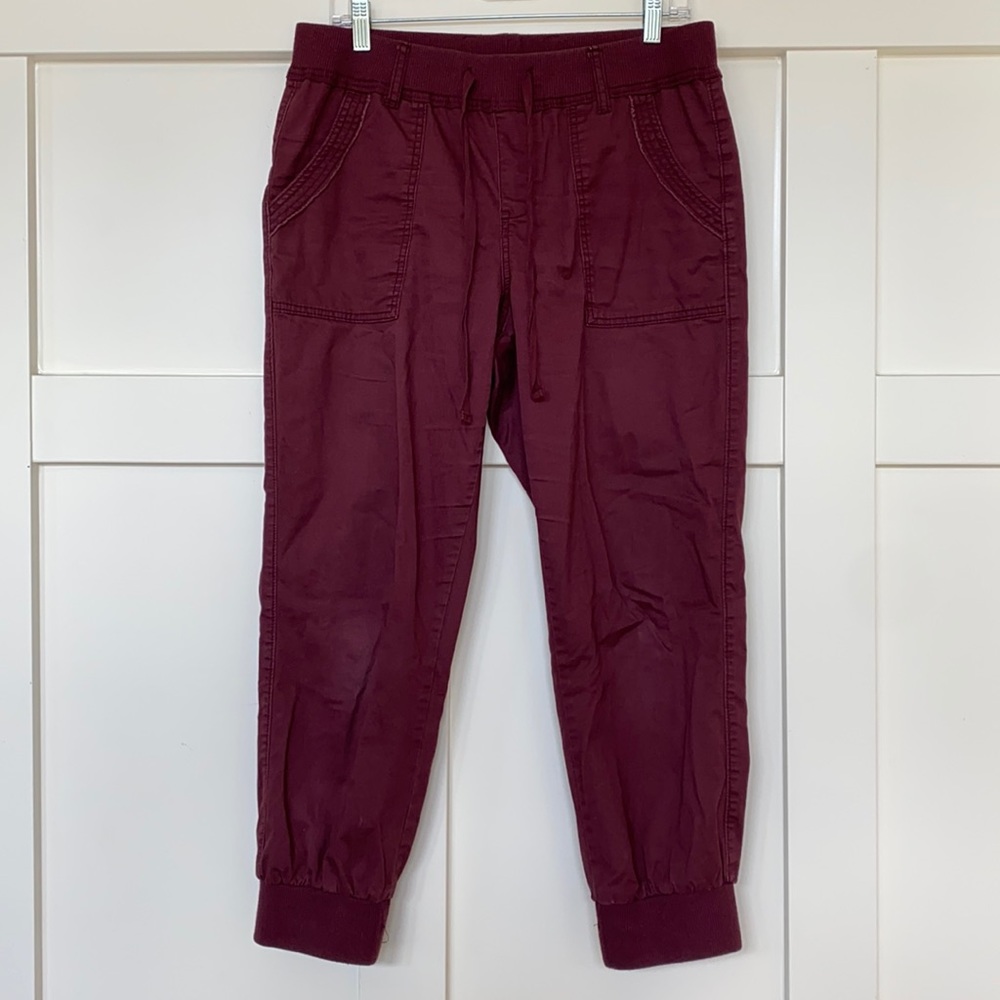 Maroon Cargo Joggers